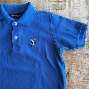 NWOT Psycho Bunny Boys Blue Polo 10-12/M